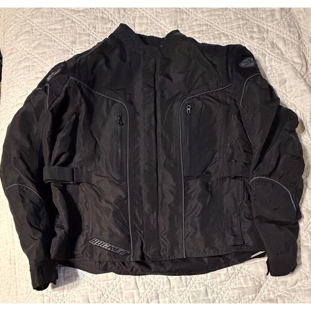 Joe Rocket Alter Ego 3.0 Motorcycle Jacket Mens XL Black Armored Mesh Padded